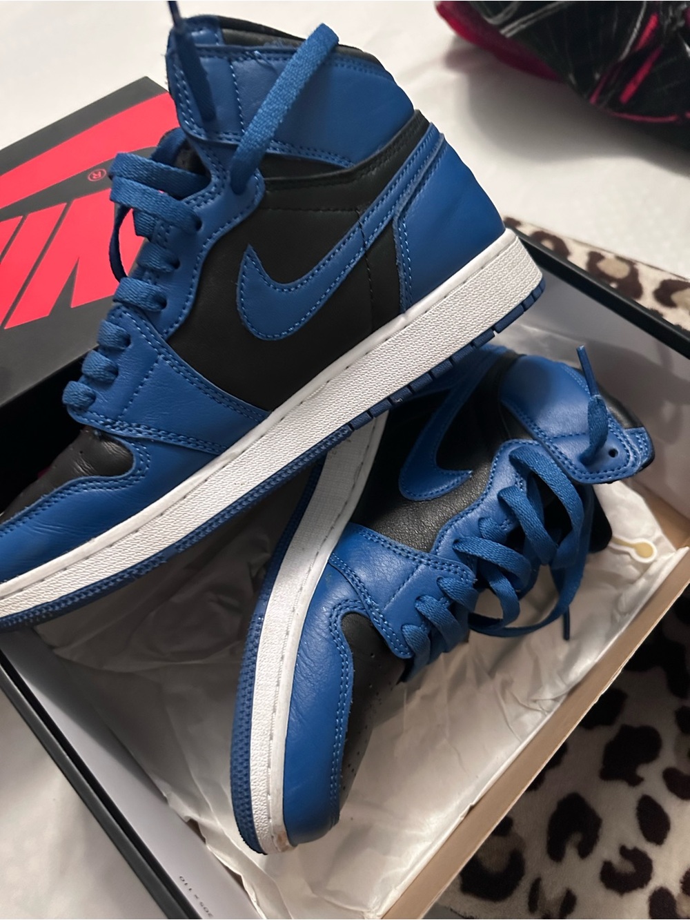 Nike Air Jordan 1 Mid - Black and Blue